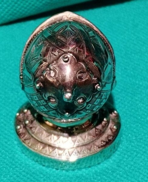 Solnita victoriana coif de cavaler din argint